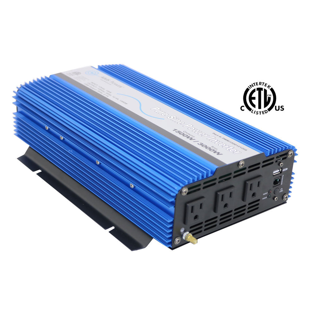 1500 Watt Pure Sine Inverter Side