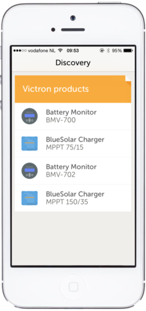 Victron MPPT and BMV data on iOS and Android