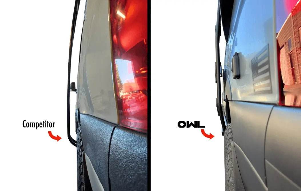 Owl Explorer Sprinter Side Ladder No-Drill Heavy-Duty Mounting