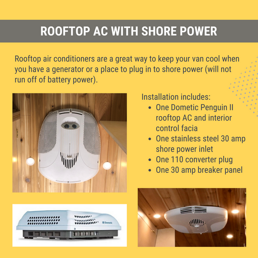 Rooftop AC w Shore Power.